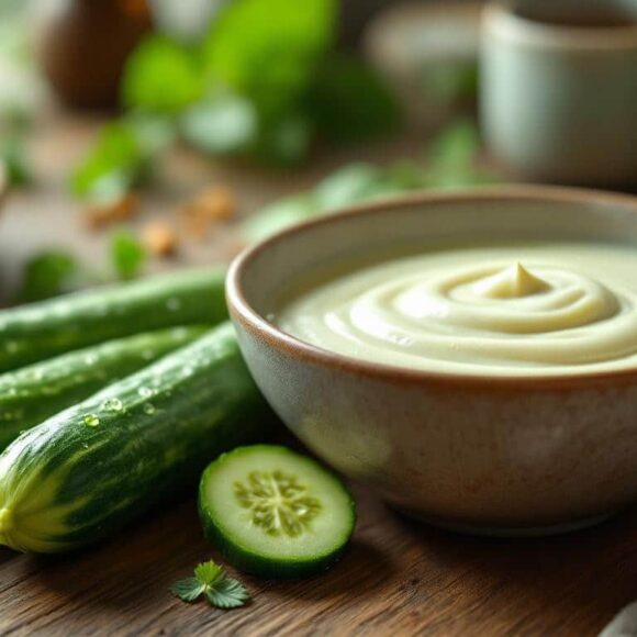Sauce innovante pour concombre