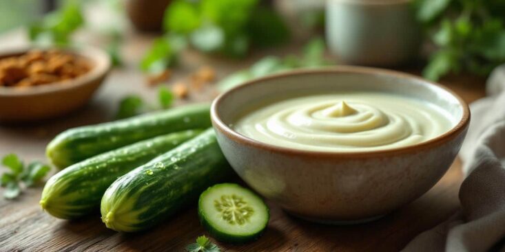 Sauce innovante pour concombre