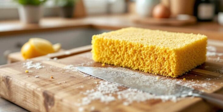 Éponge de cuisine bactéries