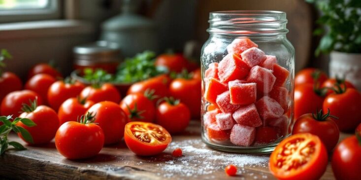 Congélation des tomates