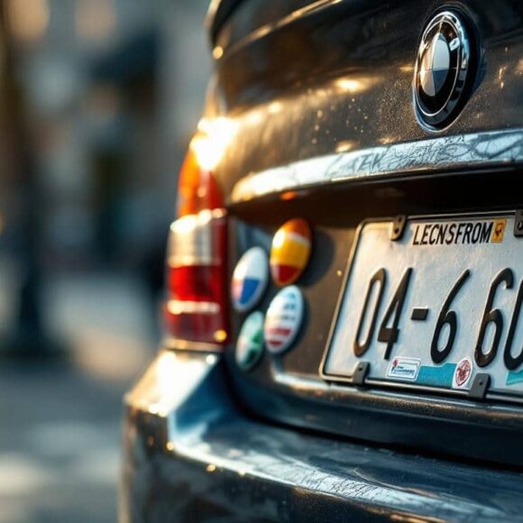 Stickers plaques d'immatriculation