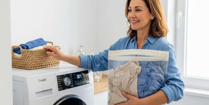 Soonnight.com -Vêtements fragiles: le sac de lavage protège et raccourcit le cycle à 30°C, selon des experts