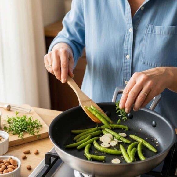 Soonnight.com -Haricots verts : la recette facile de Cyril Lignac dans Tous en cuisine pour les sublimer