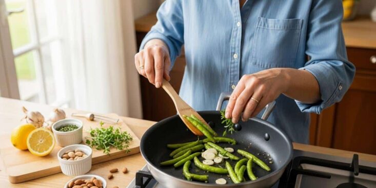 Soonnight.com -Haricots verts : la recette facile de Cyril Lignac dans Tous en cuisine pour les sublimer