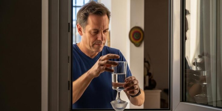 Soonnight.com -Cambriolages: l’astuce du verre d’eau à 0 € qui sécurise votre maison en 1 minute