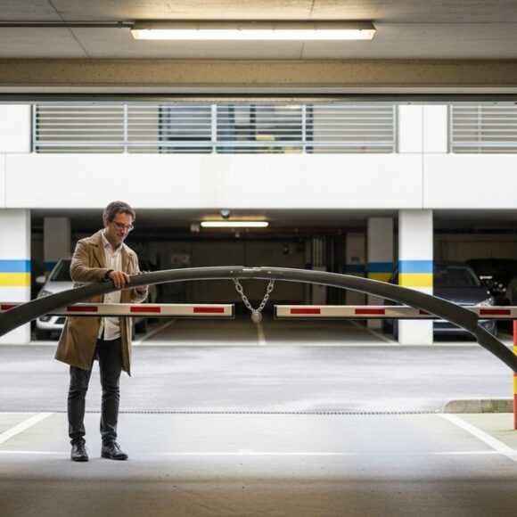 Soonnight.com -Place de parking: l’arceau rabattable met fin aux squatteurs, plus efficace qu’un mot sur le pare-brise