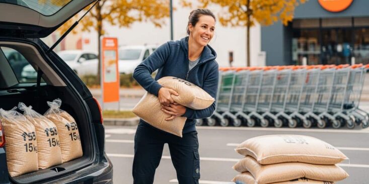 SoonNight - Leclerc vend 600 kg de granulés de bois à moins de 450€ pour passer l’hiver