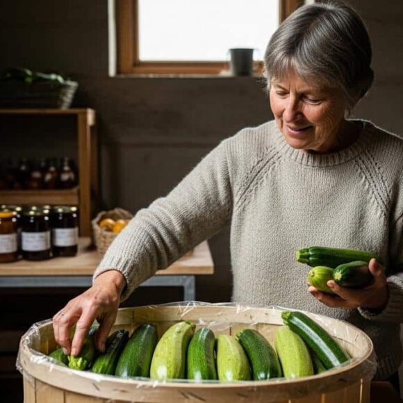 SoonNight - Courgettes: elles se conservent bien plus longtemps dans la cave ou le cellier, pas au frigo ni au placard