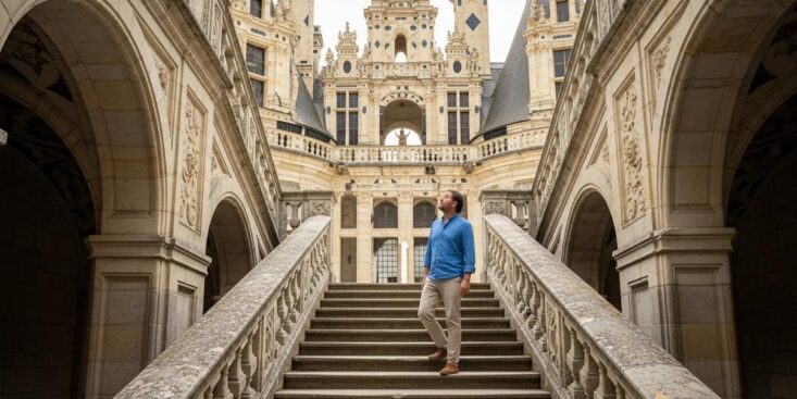 SoonNight - Château de Chambord: l’escalier à double révolution attribué à Léonard de Vinci intrigue depuis 1519 à 2 heures de Paris