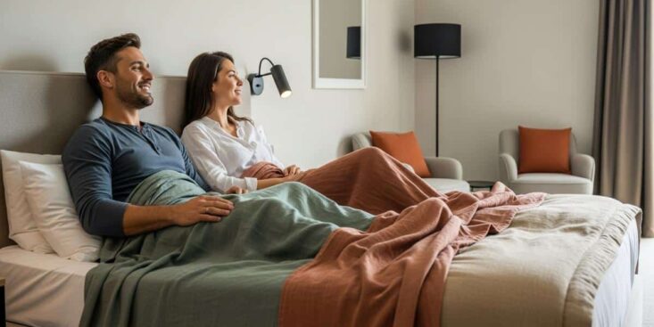 Lepointdujour.fr - Draps blancs: la tendance des hôtels de luxe passe aux couleurs et réchauffe nos chambres cet hiver 2024