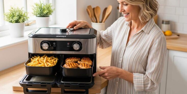 Lepointdujour.fr - Airfryer Masterpro: 47 % de réduction chez Lidl, double compartiment pour des dîners rapides sans effort