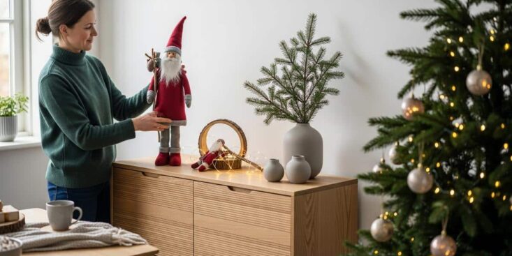 Lepointdujour.fr - Père Noël IKEA à prix mini se pose partout: étagère, table ou sous le sapin