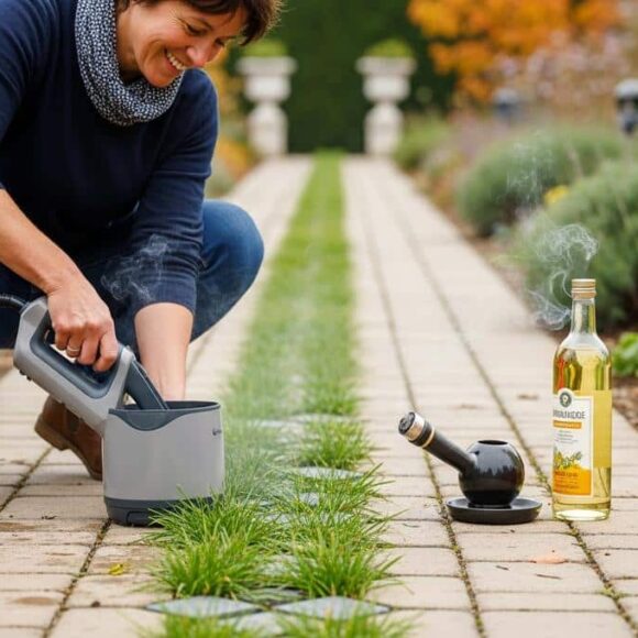 Lepointdujour.fr - Astuce maison: remplace le désherbant sans polluer, pour des allées nettes en automne