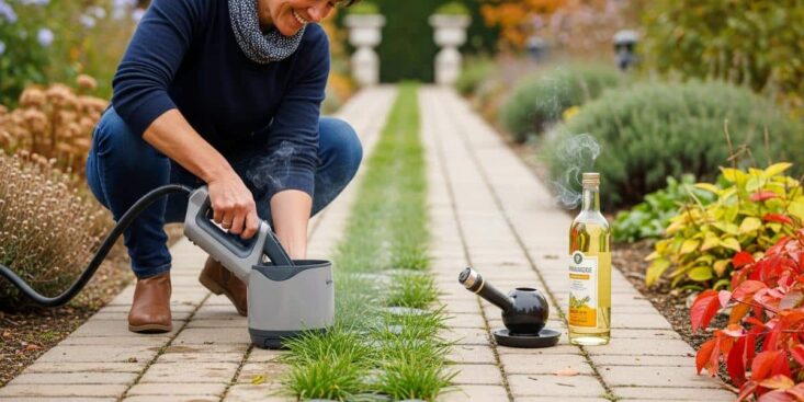 Lepointdujour.fr - Astuce maison: remplace le désherbant sans polluer, pour des allées nettes en automne