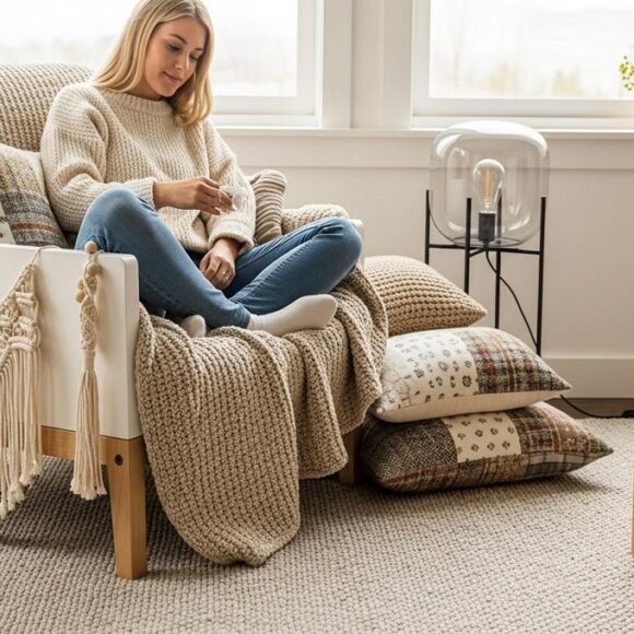 Lepointdujour.fr - Coin cocooning à la maison: choisissez les bons textiles et accessoires pour un nid douillet