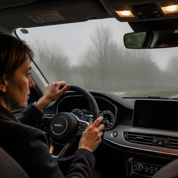 Lepointdujour.fr - Voiture: un réglage simple améliore la visibilité par brouillard en hiver et réduit la buée