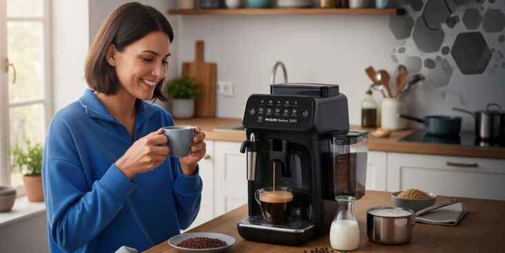Soonnight - Philips Series 2200 EP2220: la machine à café automatique avec broyeur passe à 213,99 € pour le Black Friday 2025