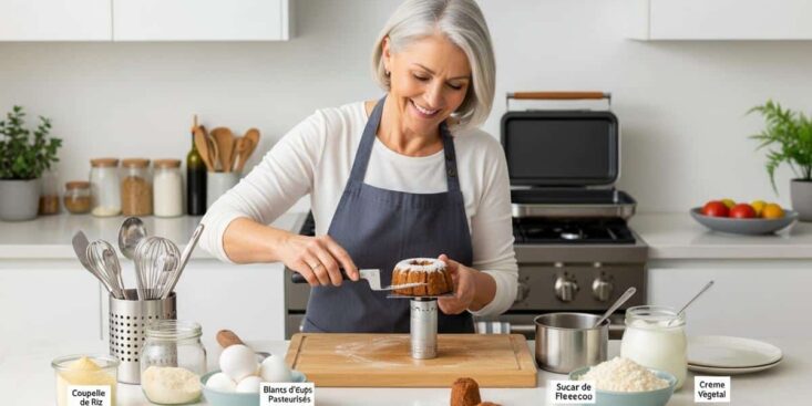 Soonnight - Recette de bûche de Noël sans gluten ni lactose: légère, sans beurre, prête en 25 min avec 4 ingrédients